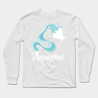 Aquarius Jan 20 - Feb 18 - Air sign - Zodiac symbols Long Sleeve T-Shirt